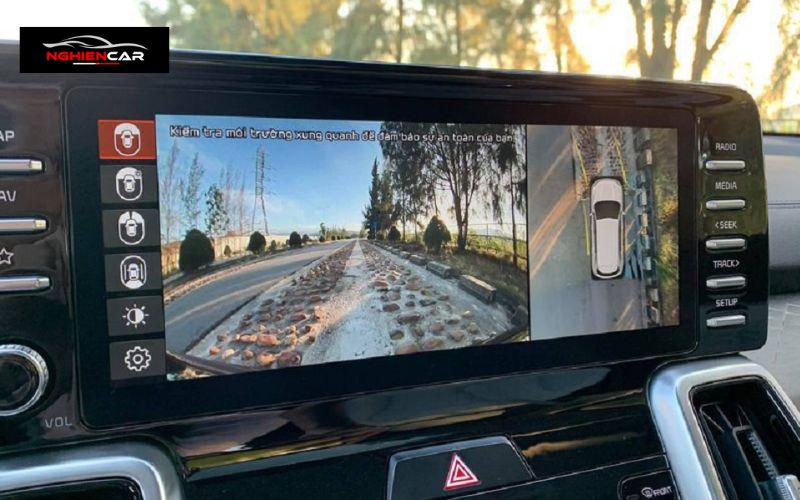 Camera quan sát 360 độ rõ nét trên xe