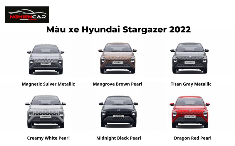 Màu xe Hyundai Stargazer 2022
