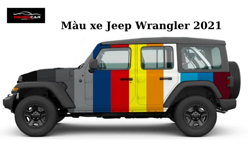 Màu xe của Jeep Wrangler 2021