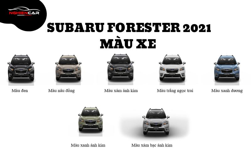 SUBARU FORESTER 2021 MÀU XE
