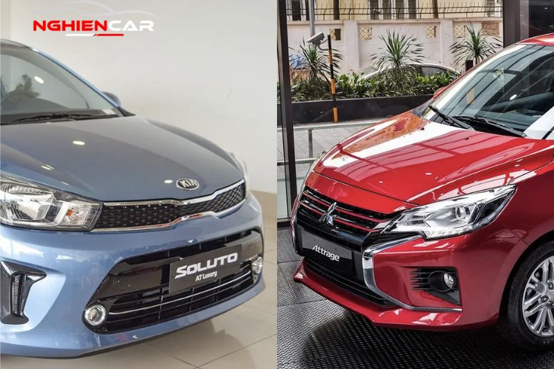 So sánh giá bán của Mitsubishi Attrage và Kia Soluto