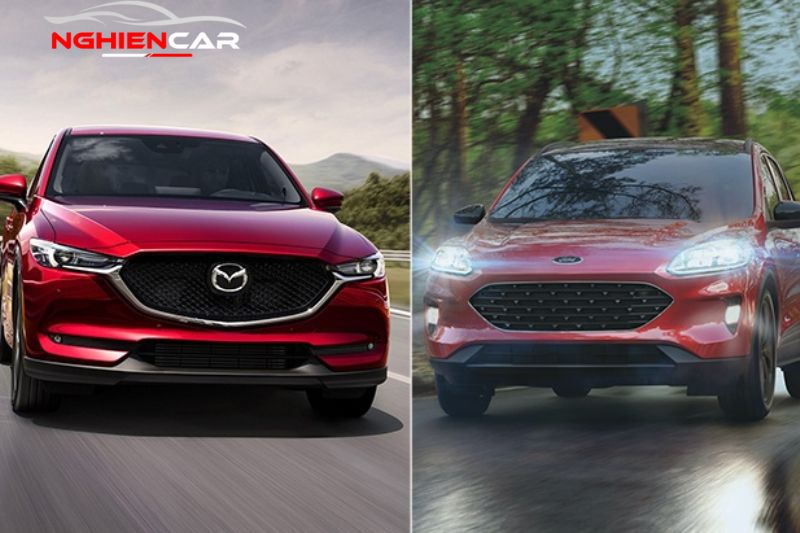 Phần đầu xe CX5 và Escape