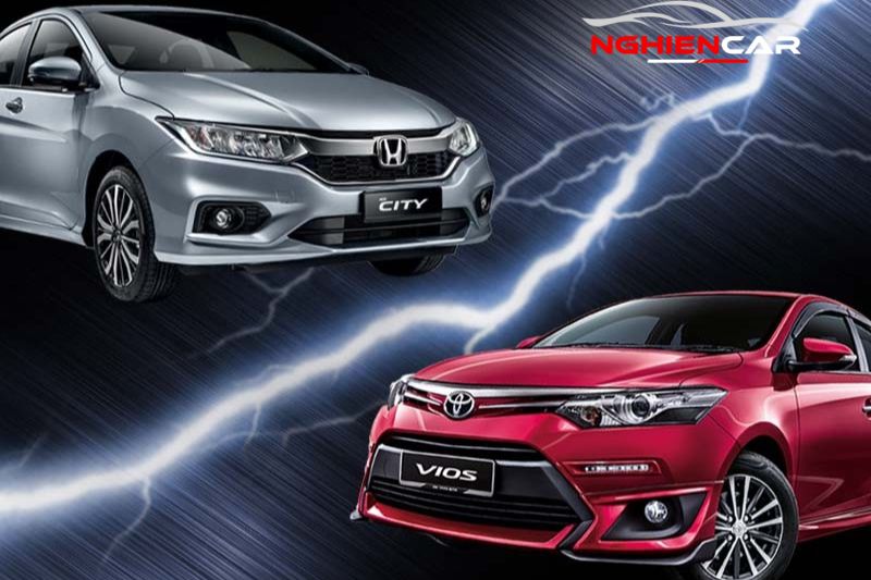 So sánh giá bán của Honda City & Toyota Vios