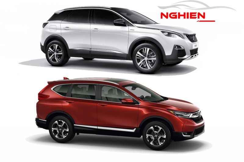 So sánh về ngoại thất Peugeot 3008 và Honda CRV