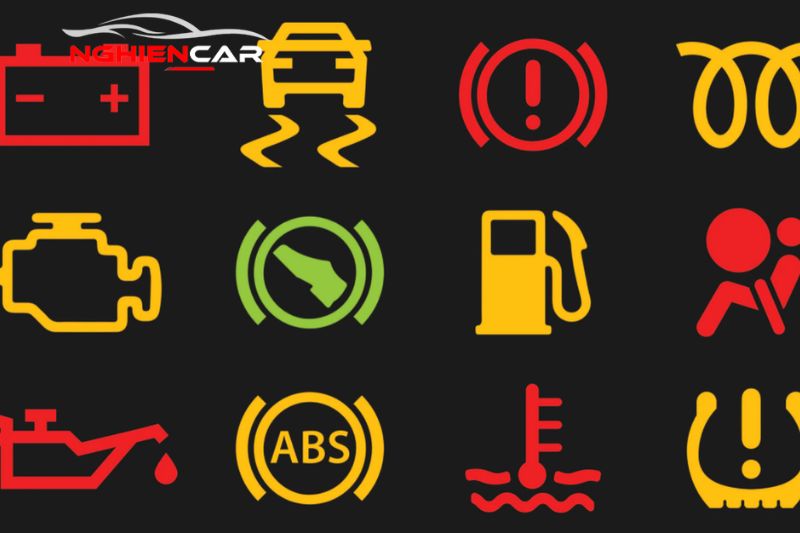 Các ký hiệu đèn cảnh báo hình ảnh trên xe ô tô